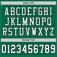 Charger l'image dans la galerie, Custom Kelly Green White-Black Mesh Authentic Football Jersey