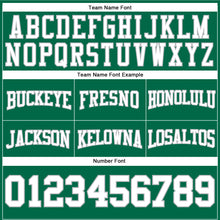 Загрузить изображение в средство просмотра галереи, Custom Stitched Kelly Green White-Gray Football Pullover Sweatshirt Hoodie
