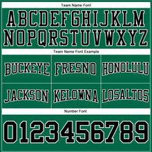 Charger l'image dans la galerie, Custom Stitched Kelly Green Black-White Football Pullover Sweatshirt Hoodie