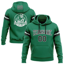 Charger l'image dans la galerie, Custom Stitched Kelly Green Black-White Football Pullover Sweatshirt Hoodie