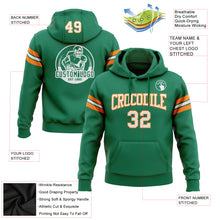Laden Sie das Bild in den Galerie-Viewer, Custom Stitched Kelly Green White-Bay Orange Football Pullover Sweatshirt Hoodie