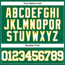 Загрузить изображение в средство просмотра галереи, Custom Kelly Green White-Gold Authentic Baseball Jersey