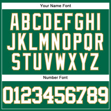 Charger l'image dans la galerie, Custom Kelly Green White-Old Gold Authentic Baseball Jersey