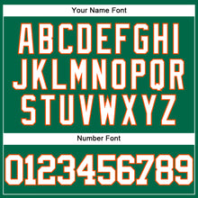 Загрузить изображение в средство просмотра галереи, Custom Kelly Green White-Orange Authentic Baseball Jersey