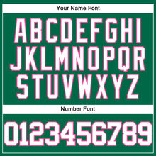 Charger l'image dans la galerie, Custom Kelly Green White-Pink Authentic Baseball Jersey