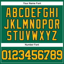 Load image into Gallery viewer, Custom Kelly Green Gold-Black Authentic Baseball Jersey