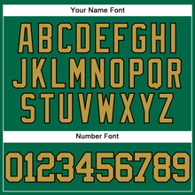 Load image into Gallery viewer, Custom Kelly Green Old Gold-Black Authentic Baseball Jersey