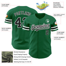 Загрузить изображение в средство просмотра галереи, Custom Kelly Green Black-White Authentic Baseball Jersey