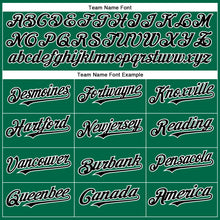 Загрузить изображение в средство просмотра галереи, Custom Kelly Green Black-White Authentic Baseball Jersey