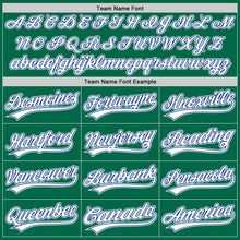 Charger l'image dans la galerie, Custom Kelly Green White-Royal Authentic Throwback Baseball Jersey