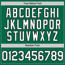 Charger l'image dans la galerie, Custom Kelly Green White-Black Authentic Throwback Baseball Jersey