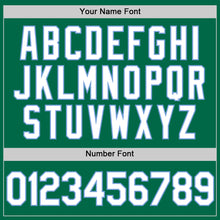 Charger l'image dans la galerie, Custom Kelly Green White-Light Blue Authentic Throwback Baseball Jersey