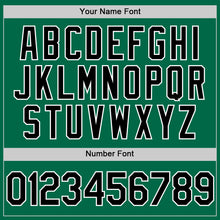 Charger l'image dans la galerie, Custom Kelly Green Black-White Authentic Throwback Baseball Jersey