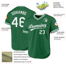 Charger l'image dans la galerie, Custom Kelly Green White Authentic Throwback Baseball Jersey