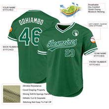 Charger l'image dans la galerie, Custom Kelly Green White Authentic Throwback Baseball Jersey