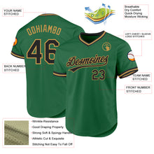 Charger l'image dans la galerie, Custom Kelly Green Black-Old Gold Authentic Throwback Baseball Jersey