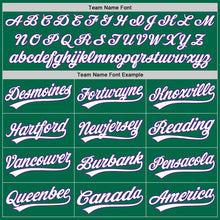 Загрузить изображение в средство просмотра галереи, Custom Kelly Green Purple-White Authentic Throwback Baseball Jersey