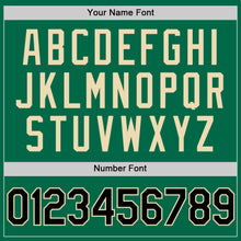 Charger l'image dans la galerie, Custom Kelly Green Black-Cream Authentic Throwback Baseball Jersey