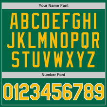 Загрузить изображение в средство просмотра галереи, Custom Kelly Green Gold-White Authentic Throwback Baseball Jersey