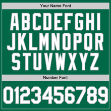 Charger l'image dans la galerie, Custom Kelly Green White-Gray Authentic Throwback Baseball Jersey