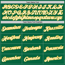 Загрузить изображение в средство просмотра галереи, Custom Kelly Green White-Gold Authentic Throwback Basketball Jersey