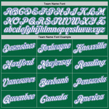 Load image into Gallery viewer, Custom Kelly Green White-Royal Authentic Throwback Basketball Jersey