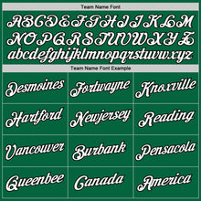 Load image into Gallery viewer, Custom Kelly Green White-Black Authentic Throwback Basketball Jersey