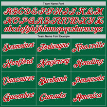 Загрузить изображение в средство просмотра галереи, Custom Kelly Green Red-White Authentic Throwback Basketball Jersey