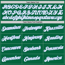 Load image into Gallery viewer, Custom Kelly Green White-Light Blue Authentic Throwback Basketball Jersey