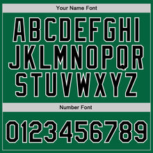 Load image into Gallery viewer, Custom Kelly Green Black-White Authentic Throwback Basketball Jersey