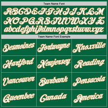 Load image into Gallery viewer, Custom Kelly Green Old Gold-Black Authentic Throwback Basketball Jersey