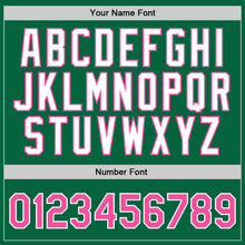 Charger l'image dans la galerie, Custom Kelly Green Pink-White Authentic Throwback Basketball Jersey