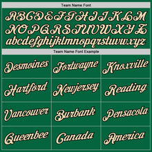 Load image into Gallery viewer, Custom Kelly Green Black-Cream Authentic Throwback Basketball Jersey