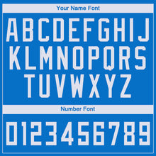 Laden Sie das Bild in den Galerie-Viewer, Custom Blue White Round Neck Suit Basketball Jersey