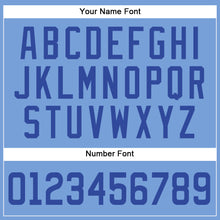 Load image into Gallery viewer, Custom Light Blue White Pinstripe Royal Authentic Baseball Jersey