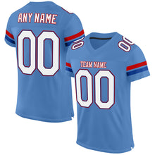 Load image into Gallery viewer, Custom Light Blue White-Royal Mesh Authentic Football Jersey