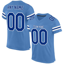 Загрузить изображение в средство просмотра галереи, Custom Light Blue Royal-White Mesh Authentic Football Jersey
