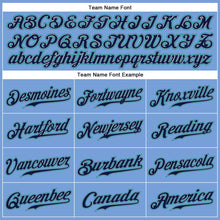 Load image into Gallery viewer, Custom Light Blue Navy-Teal Authentic Sleeveless Baseball Jersey