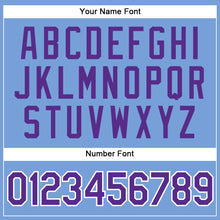 Load image into Gallery viewer, Custom Light Blue Purple-White Authentic Sleeveless Baseball Jersey