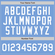 Загрузить изображение в средство просмотра галереи, Custom Light Blue White Pinstripe White Authentic Baseball Jersey