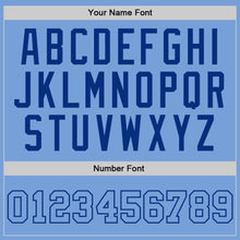 Laden Sie das Bild in den Galerie-Viewer, Custom Light Blue Light Blue-Royal Authentic Throwback Basketball Jersey