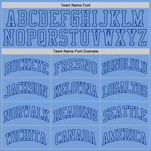 Laden Sie das Bild in den Galerie-Viewer, Custom Light Blue Light Blue-Royal Authentic Throwback Basketball Jersey