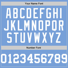 Laden Sie das Bild in den Galerie-Viewer, Custom Light Blue White Authentic Throwback Basketball Jersey