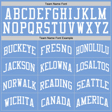 Laden Sie das Bild in den Galerie-Viewer, Custom Light Blue White Authentic Throwback Basketball Jersey