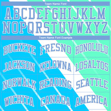 Загрузить изображение в средство просмотра галереи, Custom Light Blue Light Blue-Green Round Neck Sublimation Basketball Suit Jersey