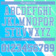 Загрузить изображение в средство просмотра галереи, Custom Light Blue Light Blue-Green Round Neck Sublimation Basketball Suit Jersey