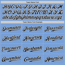 Загрузить изображение в средство просмотра галереи, Custom Light Blue Black-White Authentic Baseball Jersey