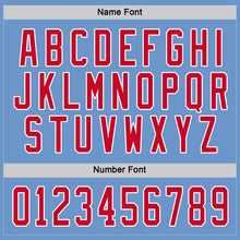Загрузить изображение в средство просмотра галереи, Custom Light Blue Red-White Hockey Jersey