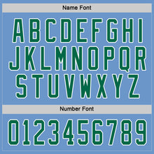 Загрузить изображение в средство просмотра галереи, Custom Light Blue Kelly Green-White Hockey Jersey