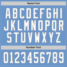 Загрузить изображение в средство просмотра галереи, Custom Light Blue White-Gray Hockey Jersey